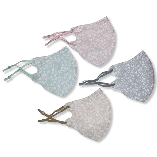 Fabric Cotton Face Mask 3 Layered - Pastel