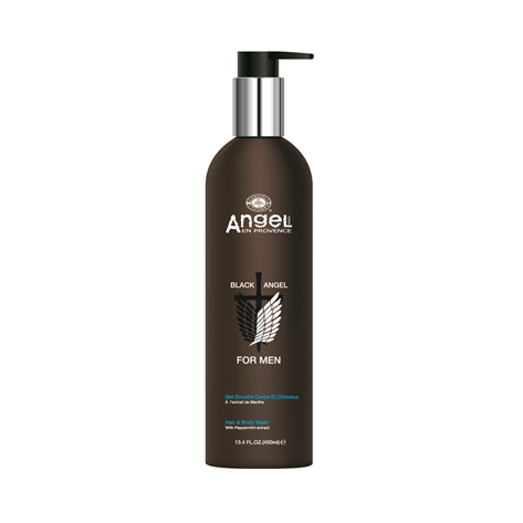 Angel Mens Hair & Body Wash with Peppermint Extract 400ml